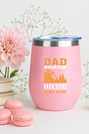 Woman Hiking Relaxed Retro 12oz Tumbler