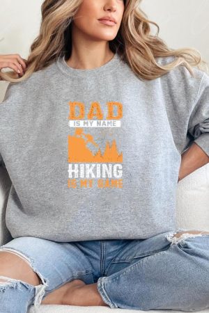 Woman Hiking Relaxed Retro Sweatshirt