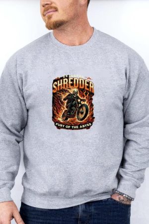 Woman Motorbike Happy Classic Sweatshirt