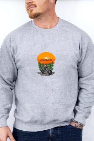 Woman Motorbike Joyful Classic Sweatshirt