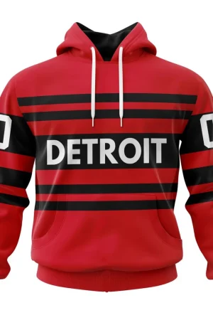 Detroit Red Wings Reverse Retro Kits All Over Print Hoodie Style 70473