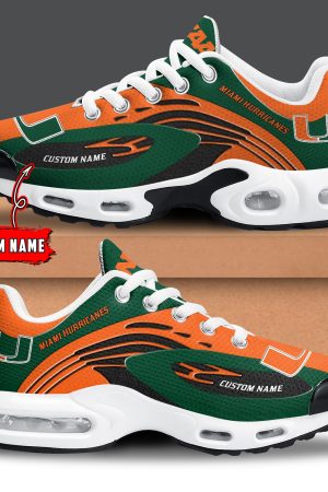 Miami Hurricanes Air Max Plus Shoes Sneakers For Men And Women