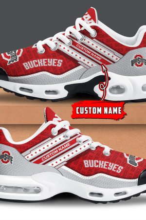 Ohio State Buckeyes Air Max Plus Shoes Sneakers For Men And Women
