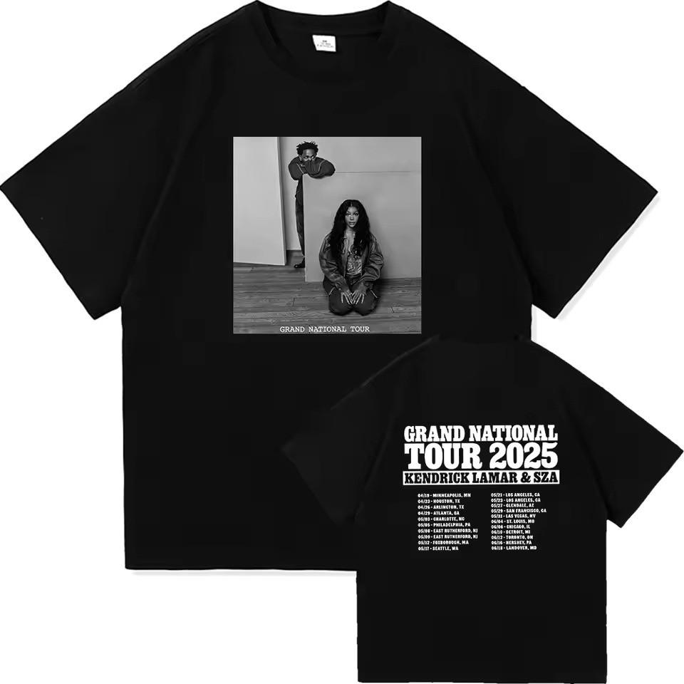 SZA And Kendrick Lamar Tour Merch T-Shirt Grand National Tour 2025 GNX Tour Merch Oregontrailrvpk Shirt