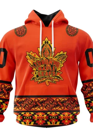 Toronto Maple Leafs Specialized National Day For Truth And Reconciliation All Over Print Hoodie Style 24158